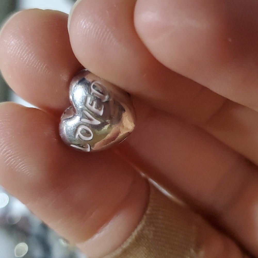 LOVED HEART Authentic PANDORA Valentine PINK Clip Charm 797807EN124 NEW!